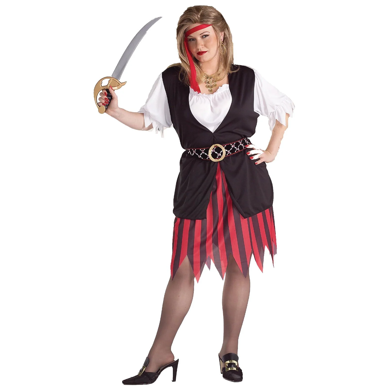 Pirate Woman Plus Size Adult Costume 1 Pirate Woman Plus Size Adult Costume