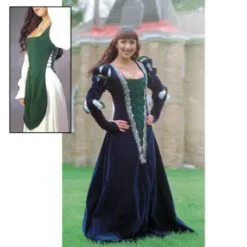 German Gown With Green Inset Renaissance Collection Adult