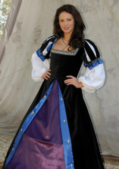 Jewel Black Spanish Brial Renaissance Collection Adult Costume 1 Jewel Black Spanish Brial Renaissance Collection Adult Costume