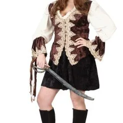 Royal Lady Pirate Plus Adult Costume