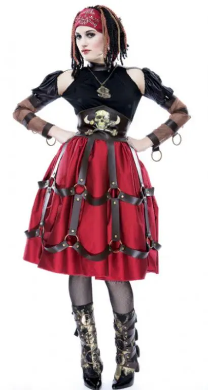 Gothwerks Pirate Wench Adult Costume 1 Gothwerks Pirate Wench Adult Costume