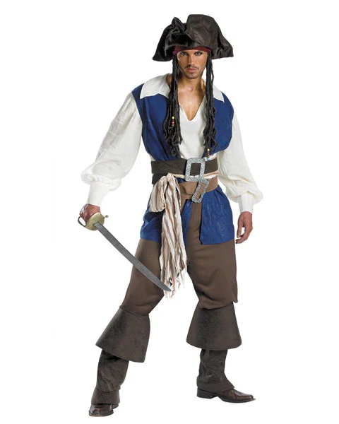 Quality Captain Jack Sparrow Costume For Teen 1 Quality Captain Jack Sparrow Costume For Teen