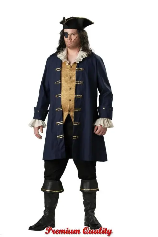 Capn Cutthroat Plus Size Adult Costume 1 Capn Cutthroat Plus Size Adult Costume