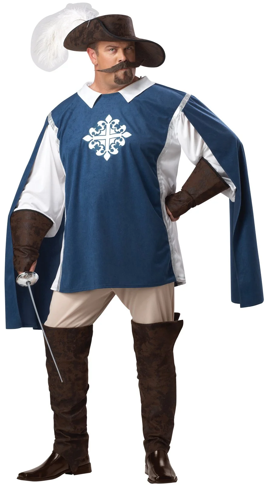 Musketeer Adult Plus Costume 1 Musketeer Adult Plus Costume
