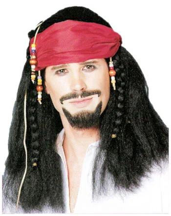 Buccaneer Braided Wig & Bandana 1 Buccaneer Braided Wig & Bandana
