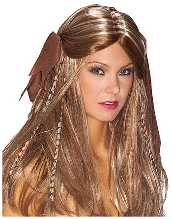 Caribbean Pirate Wench Wig 1 Caribbean Pirate Wench Wig