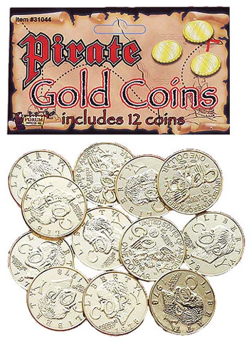 Gold Pirate Coins 1 Gold Pirate Coins