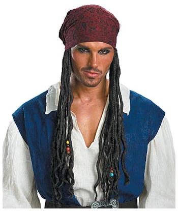 Jack Sparrow Headband Wig 1 Jack Sparrow Headband Wig