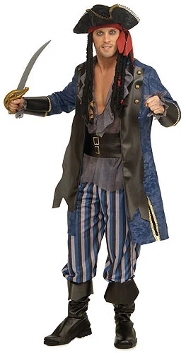 Men's Pirate Captain Costume 1 Men's Pirate Captain Costume