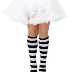 Kids Black And White Leg Warmers
