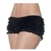 Plus Size Black Ruffle Boy Shorts
